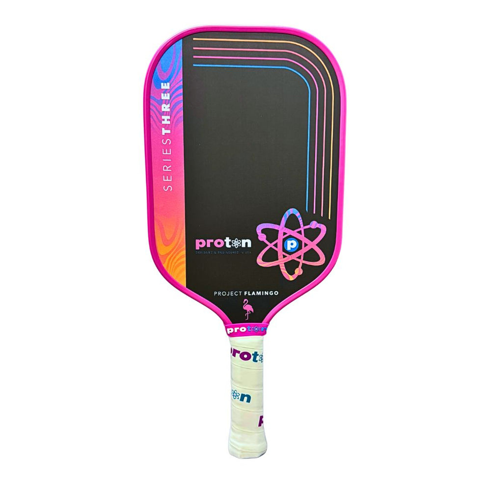 Proton Series Three Pickleball Paddle - Project Flamingo – Power, Precision, and Bold Design