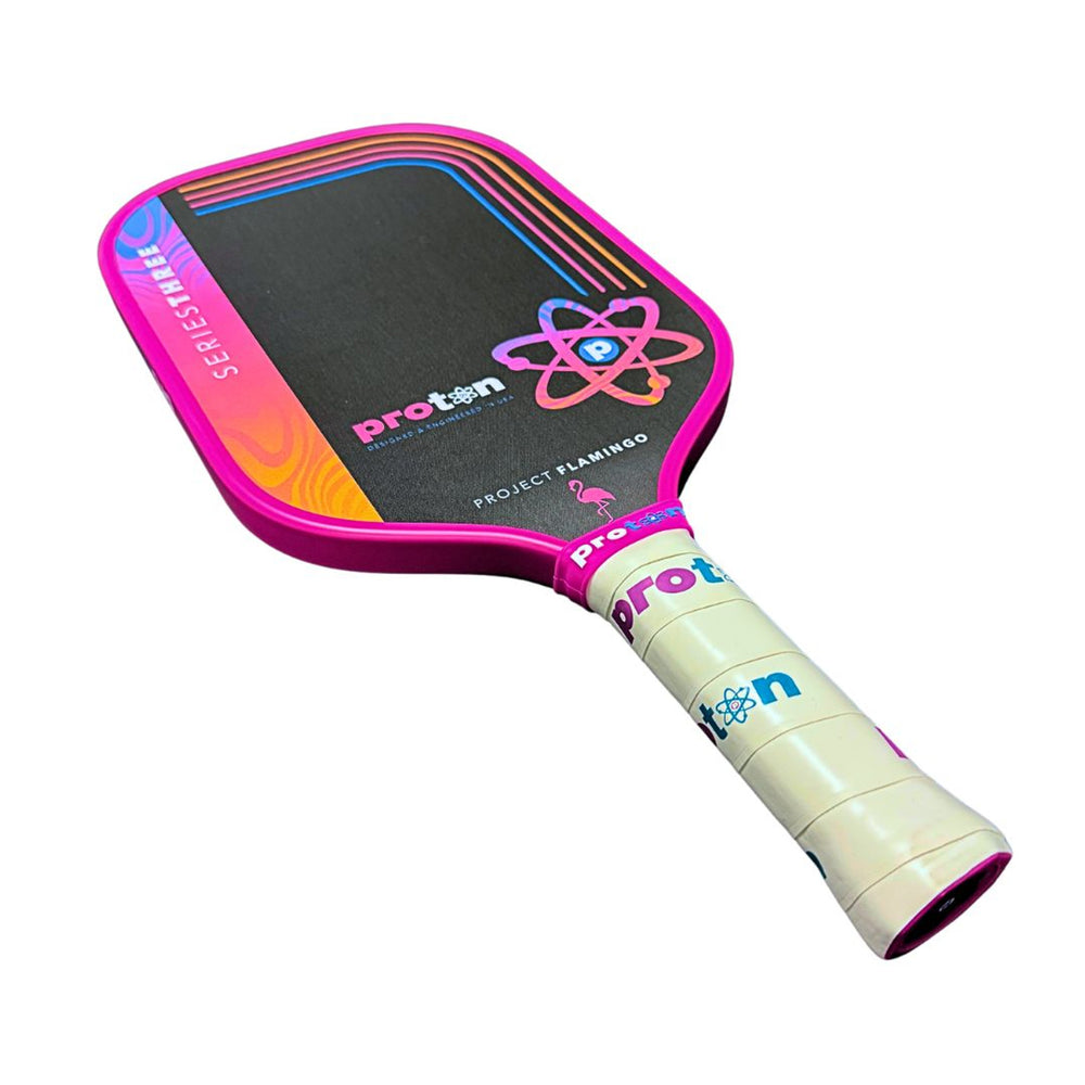 Proton Series Three Pickleball Paddle - Project Flamingo – Power, Precision, and Bold Design
