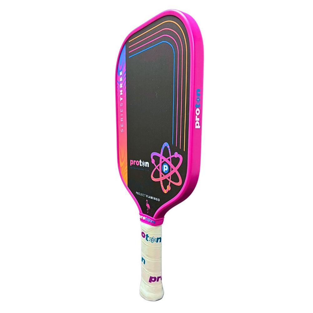Proton Series Three Pickleball Paddle - Project Flamingo – Power, Precision, and Bold Design