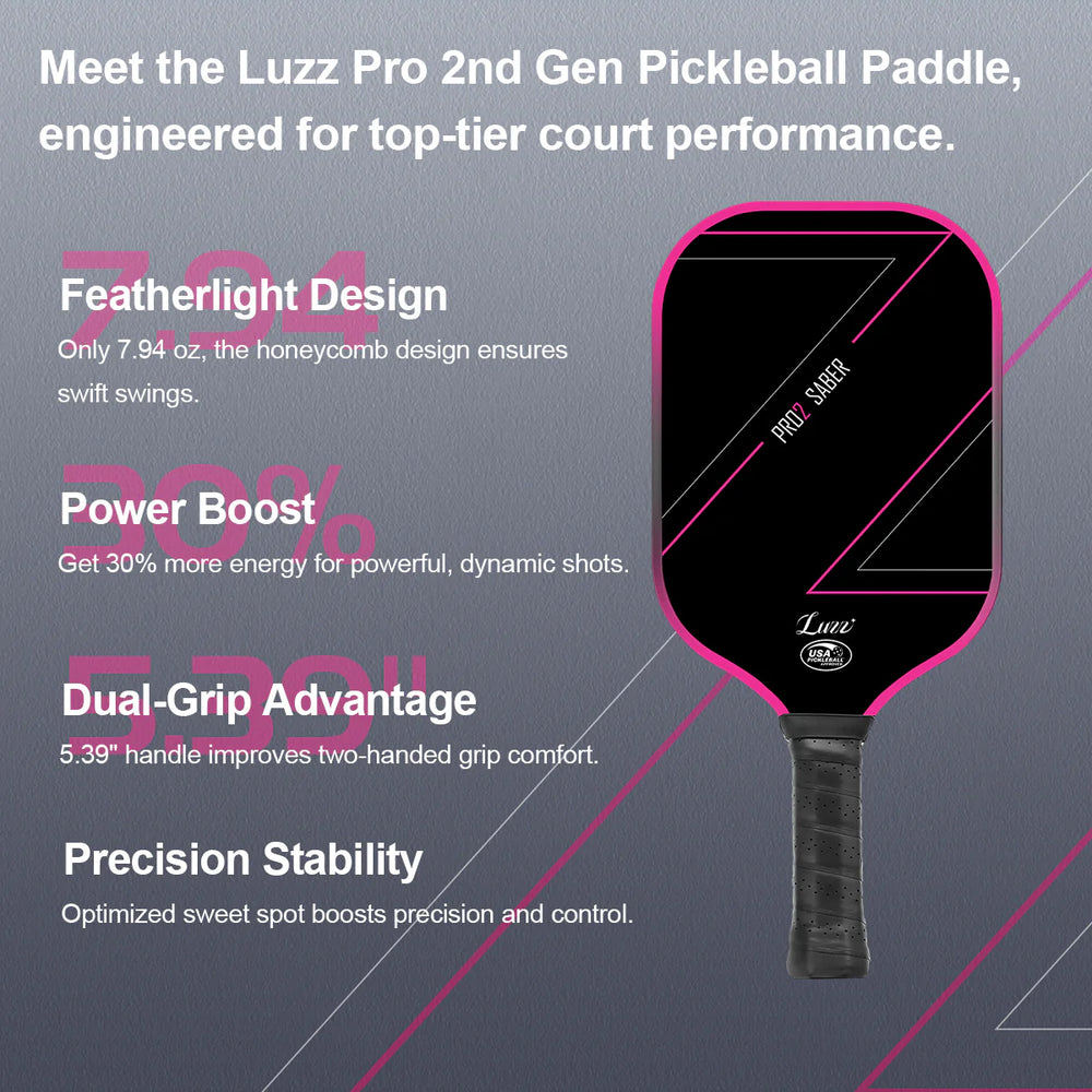 Luzz Pro 2.0 Saber Professional Pickleball Paddle