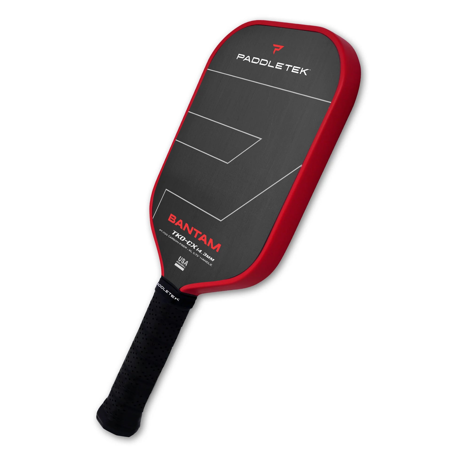Paddletek Bantam TKO-CX 14mm Red Pickleball Paddle – Power, Precision, and Performance