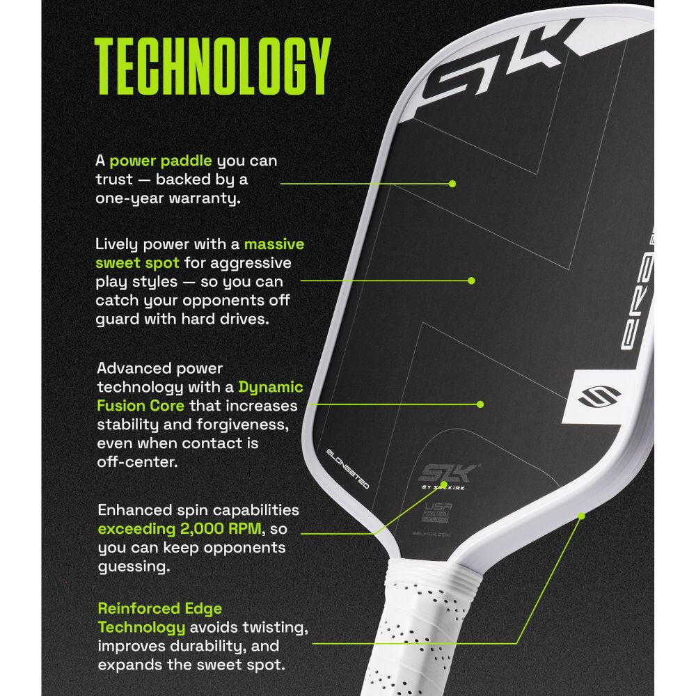 New! Selkirk SLK ERA Power Elongated Pickleball Paddle Regal – Dynamic Fusion Sweet Spot