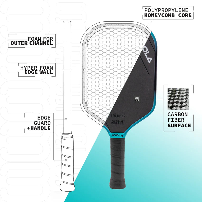JOOLA Ben Johns Perseus 3S 16mm Pickleball Paddle – Precision, Power, and Durability