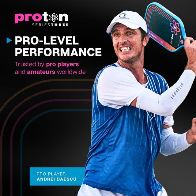 Proton Series Three Project Flamingo 15mm Widebody Pickleball Paddle – Blue