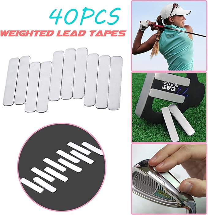 ZLY 40 PC Golf Lead Tape for Golf Clubs - Silver