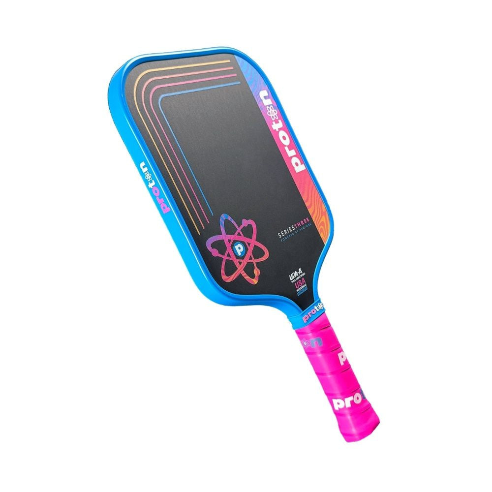 Proton Series Three Project Flamingo 13mm Widebody Pickleball Paddle – Blue