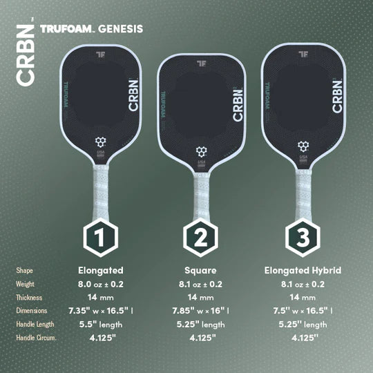 CRBN² TF Genesis (Square Pickleball Paddle)