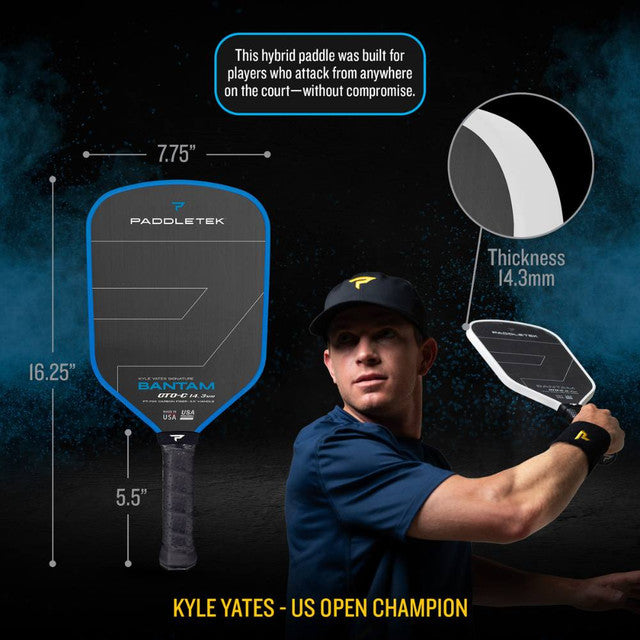 Paddletek GTO-C 14.3mm Pickleball Paddle – Speed, Power, and Precision