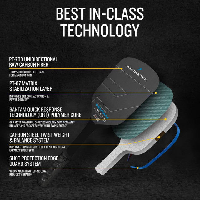 Paddletek GTO-C 14.3mm Pickleball Paddle – Speed, Power, and Precision