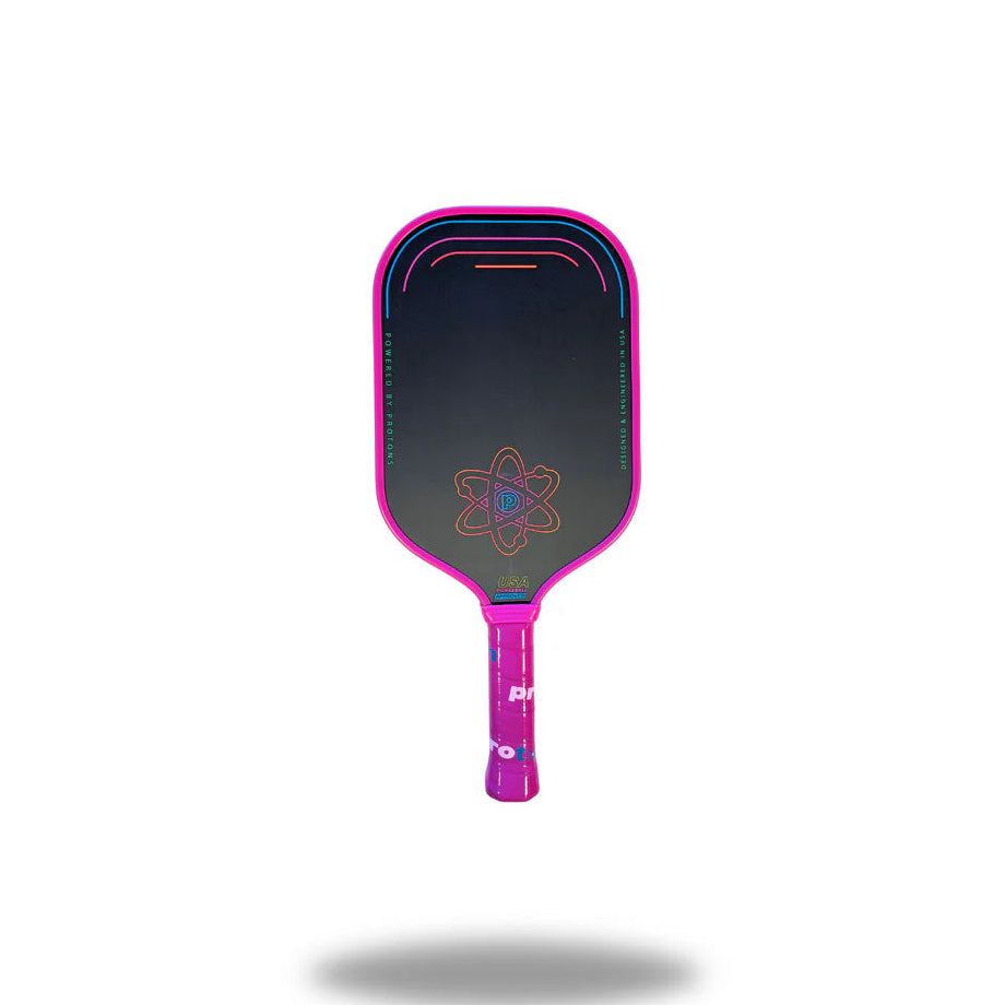 New Proton Series Three – Raw Carbon Raspberry Pickleball Paddle
