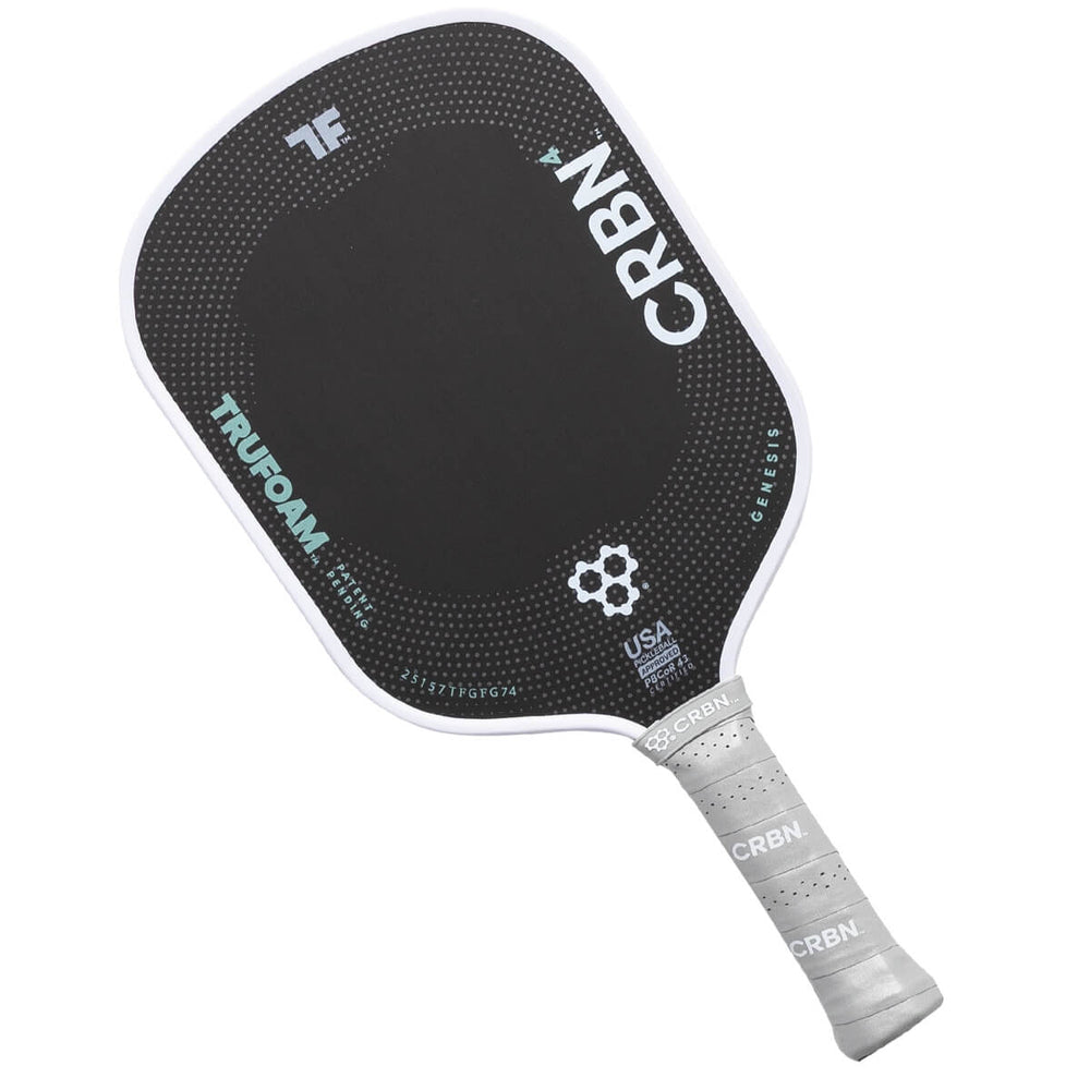 CRBN4 TruFoam Genesis Carbon Fiber Pickleball Paddle - Hybrid Shape, Elite Performance