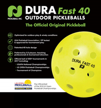 Load image into Gallery viewer, (Dura Fast 40) Outdoor Pickleball Balls -12 pack - MULTI COLOR SAMPLER - 1 DOZEN
