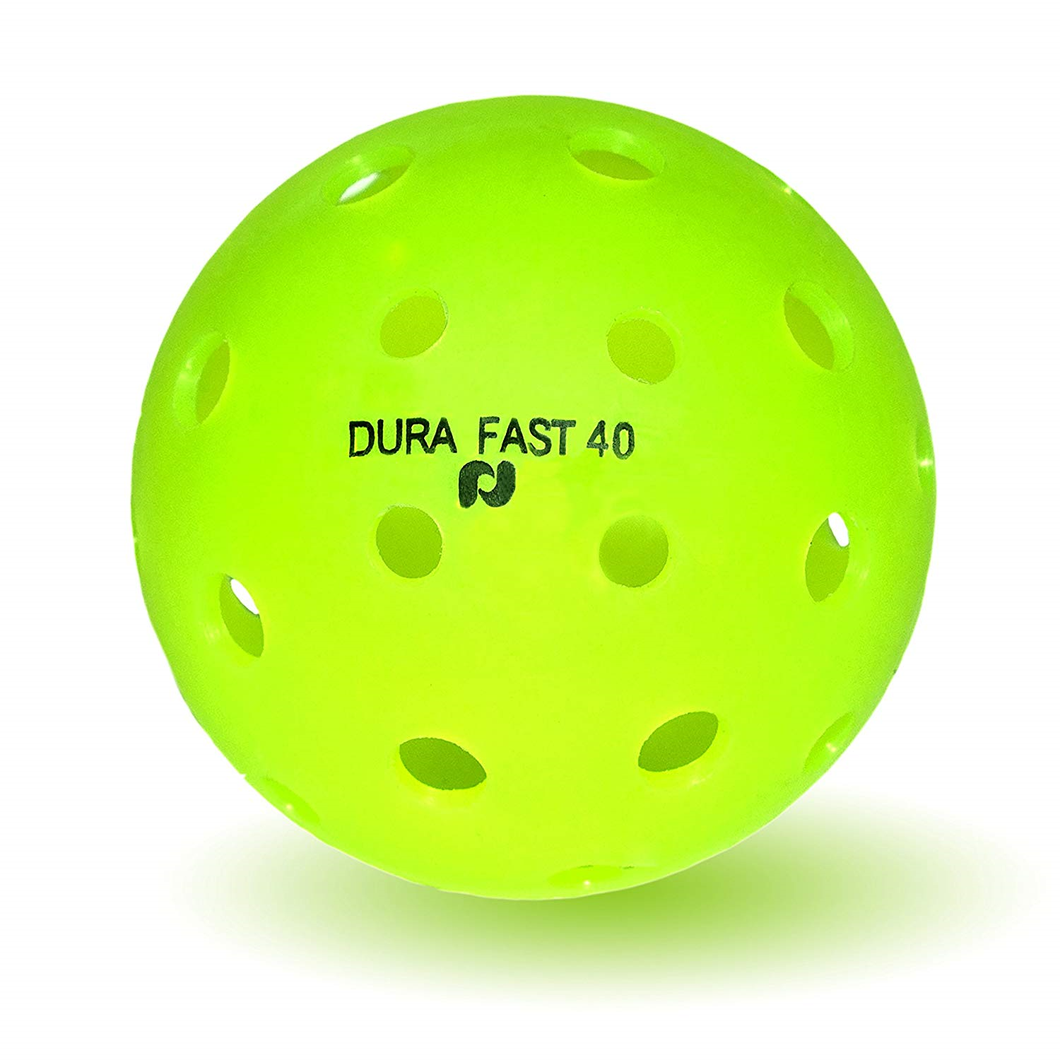 (Dura Fast 40) Outdoor Pickleball Balls -12 pack - Lime Green - 1 DOZEN - NEON